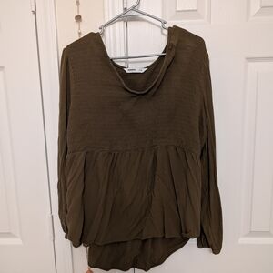 Olive Green Women's Top